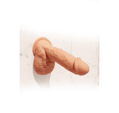 Realistyczne żylaste dildo z mocną przyssawką 17cm